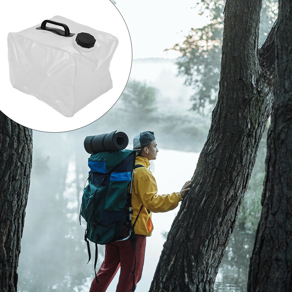 10L Collapsible Water Container for Outdoor Survival Camping Mountaineering