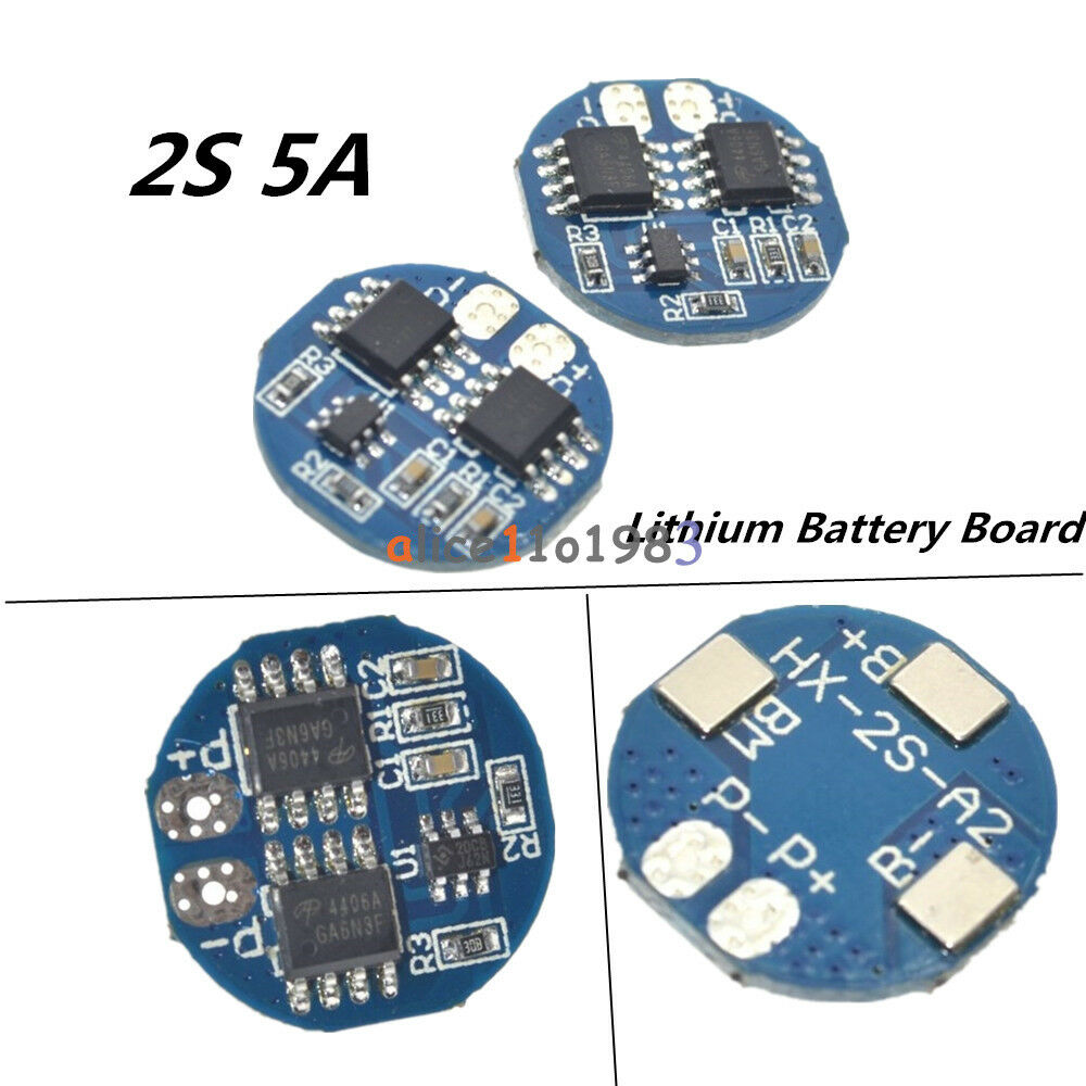 2PCS 2S 5A Li-ion Lithium Battery 7.4v 8.4V 18650 Charger Protection Board BMS