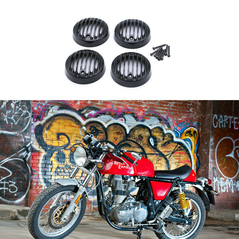 Turn Signal Indicator Light Lens Grille Cover For Royal Enfield Classic 500 Cafe