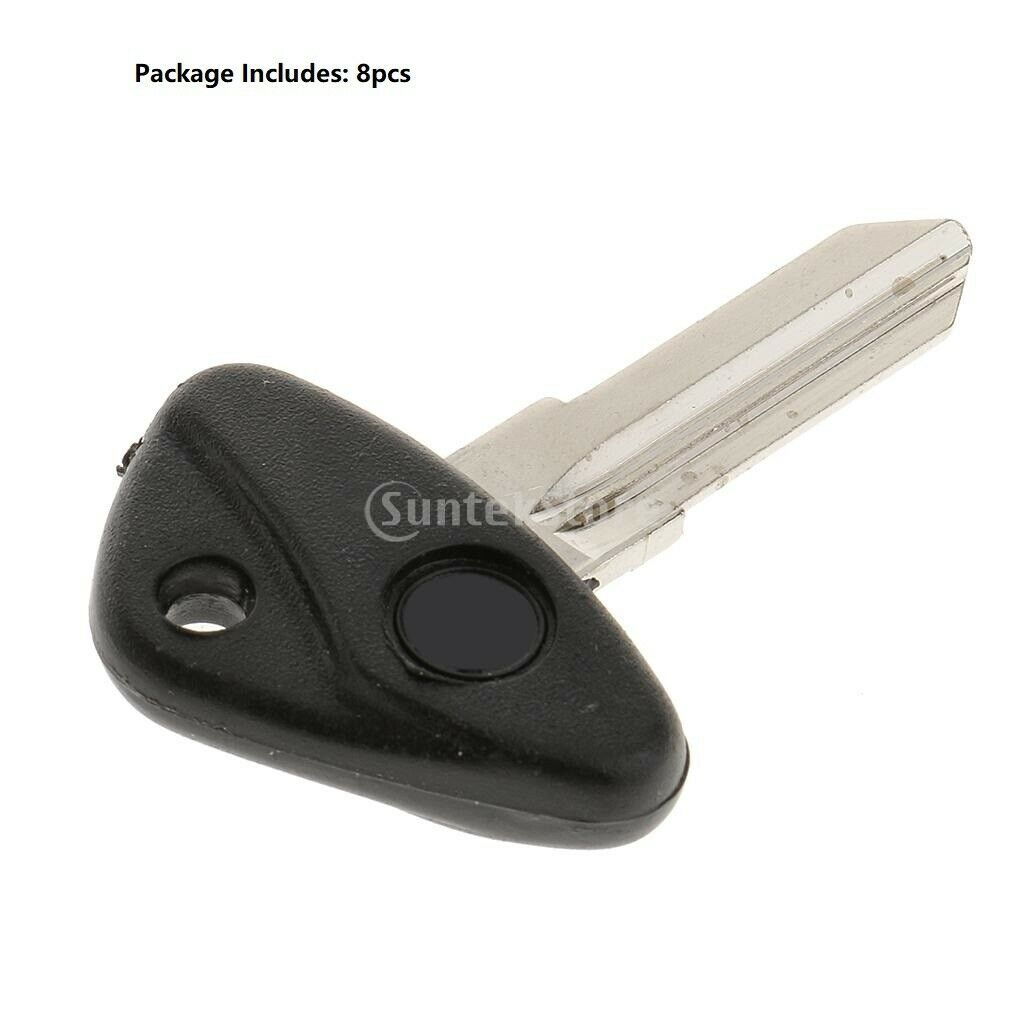 8x Black Motorcycle Key Blank Shell Fits For BMW 650CS K1200LT K1200GT