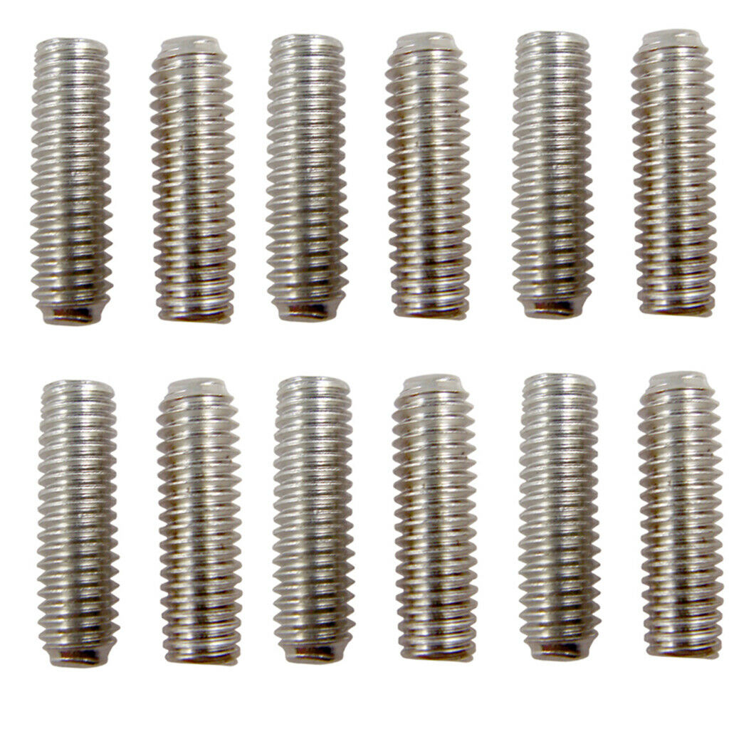 Pack of 12 Iron Bridge Tailpiece Saddle Height Adjustment Screws Dia. 2.5mm for