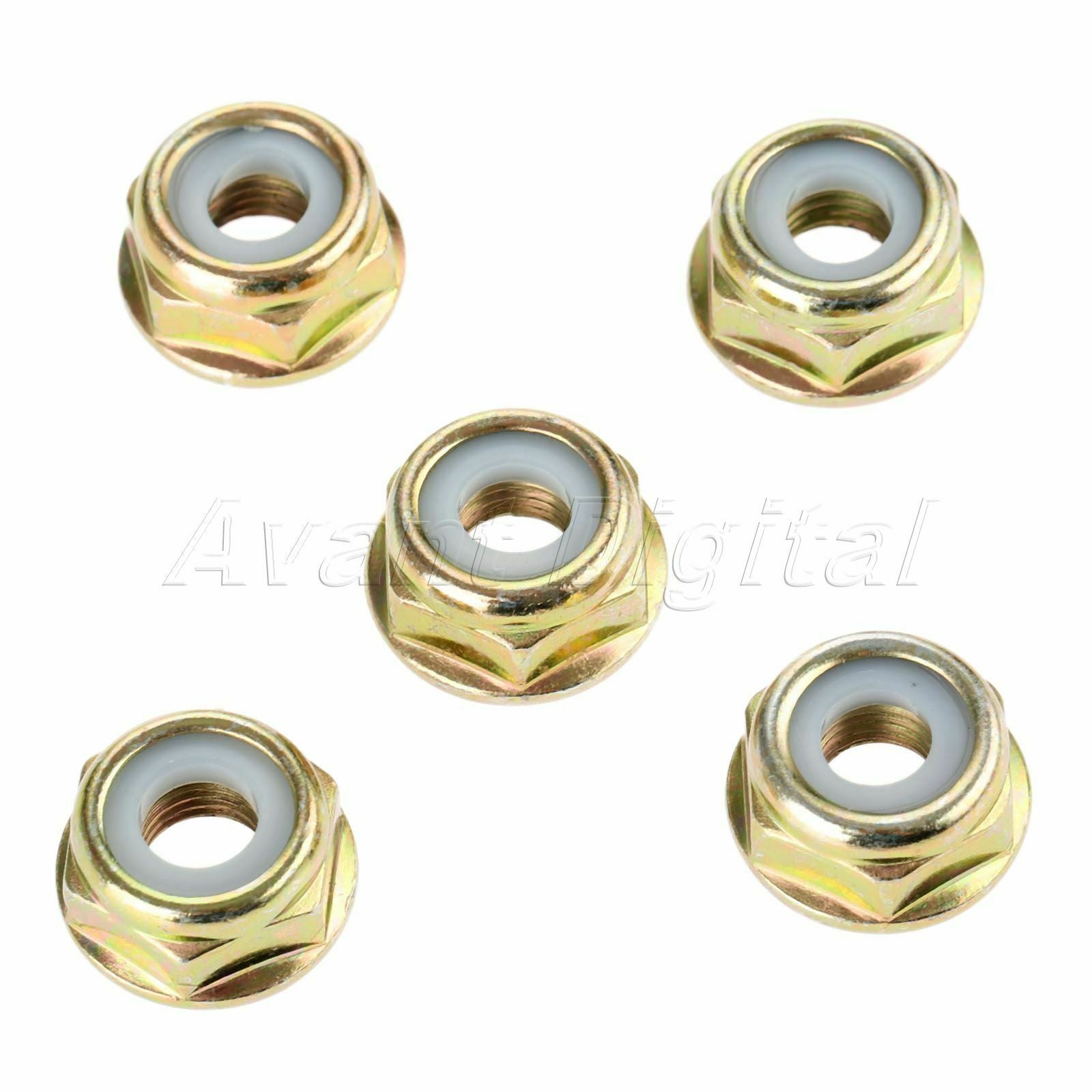 5 X Lawnmowers Brush Cutter Blade Nuts M10*1.25 String Trimmer Gear Spare Parts