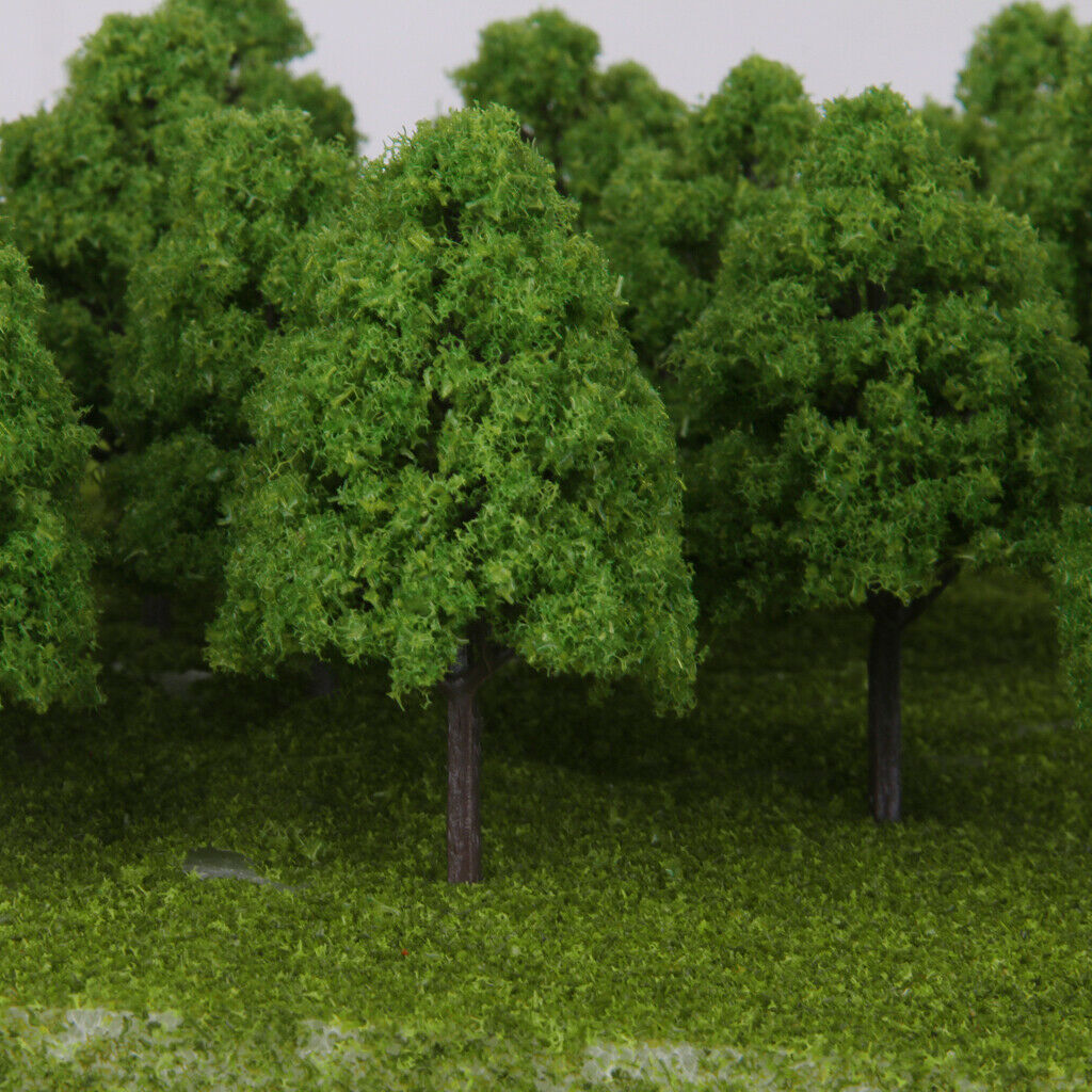 65 Pieces 1:150 Green Trees Diorama Railway Scenery Park Street Sandtable