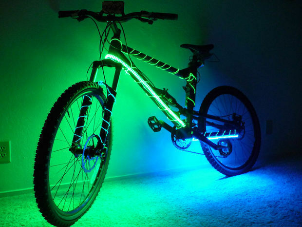 Bicycle Mountain Bike BMX Safety LED lights Reflective Vibrant High Visibility