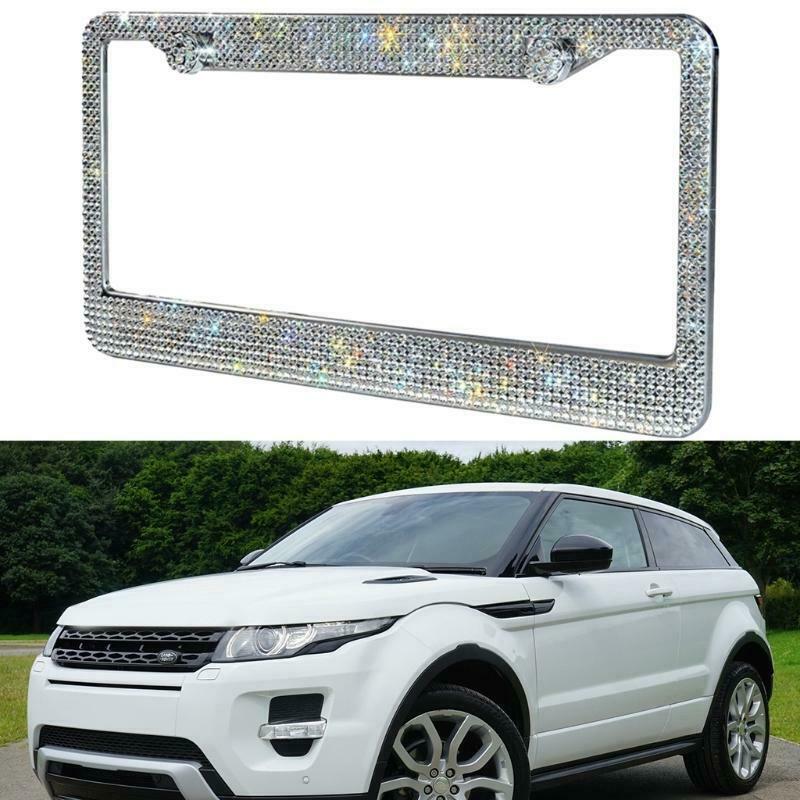 Custom License Plate Frame Quality Blingbling Cover Truck SUV Ultra-flashing