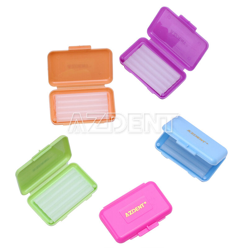 100Kits Dental Orthodontic Wax Mixed Gum Irritation 5 Flavors for Bracket Braces