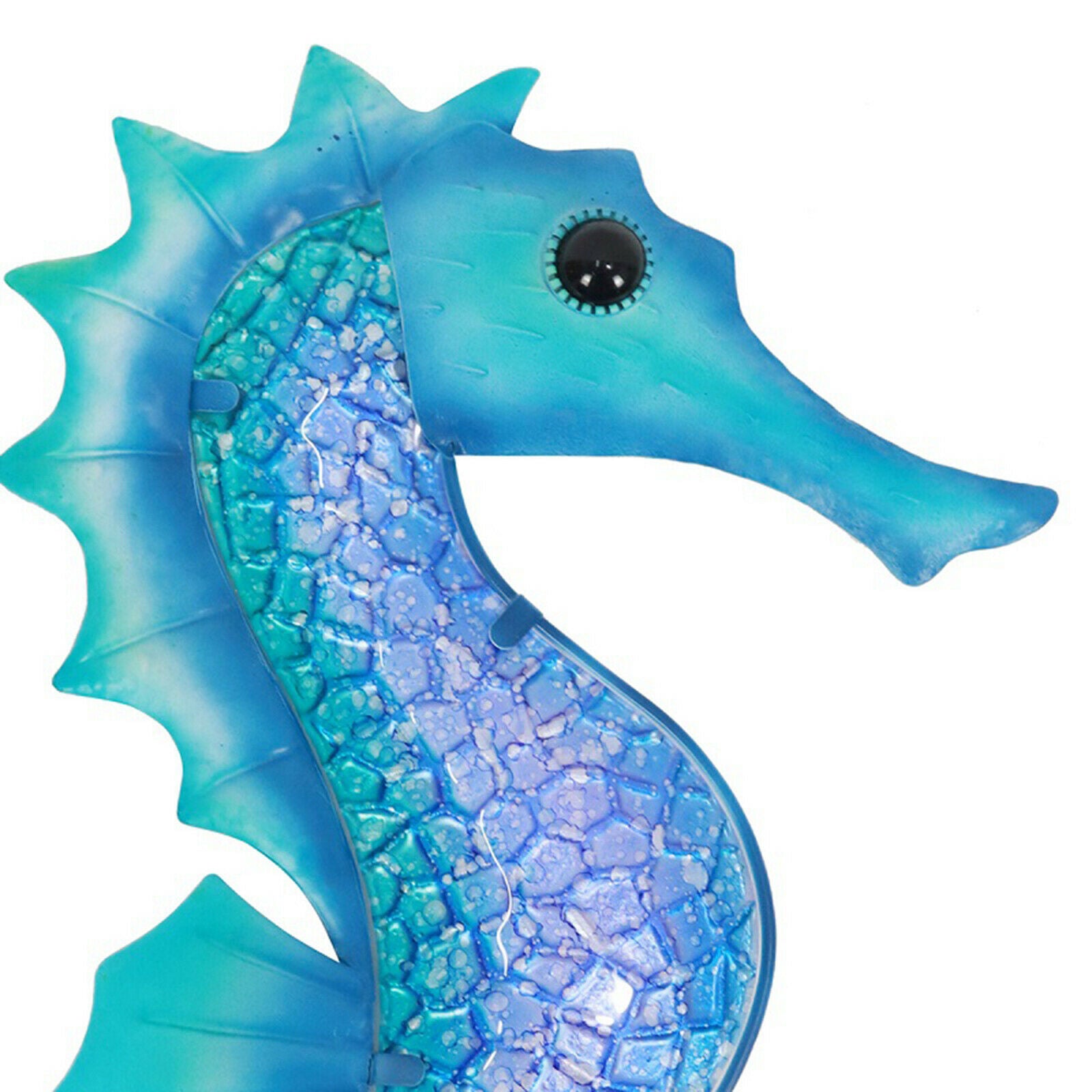 Metal Seahorse Wall Decoration Art Hanging Bedroom Fairy Garden Yard Porchs