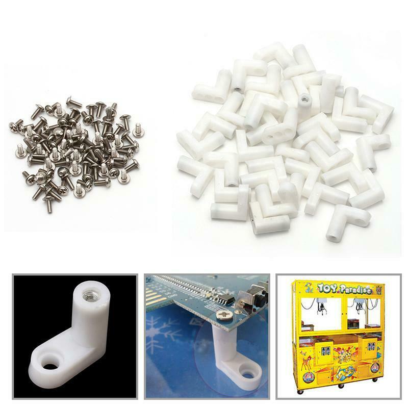 40Pcs/Set L Type PCB Mounting Feet with Screw for Arcade JAMMA MAME Game Board