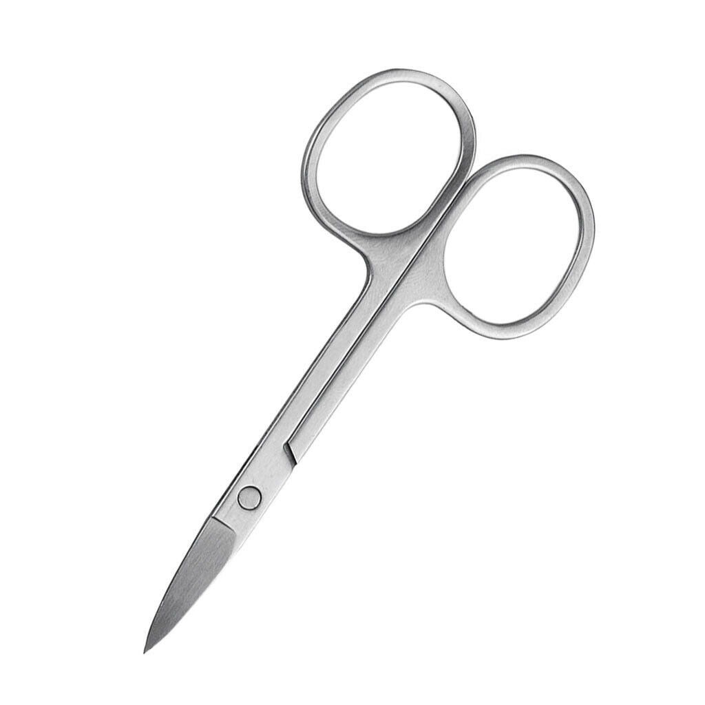 2pcs/set Steel Eyelash Extension Tweezer Curved Pincet Eyebrow Scissors Tool