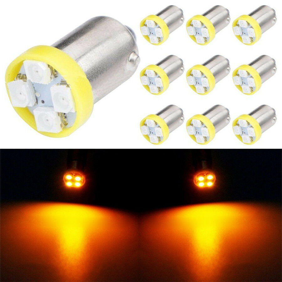 100pc BA9S T4W 1210-4SMD LED Light for Car Dome Map Light Turn Signal Dash Light