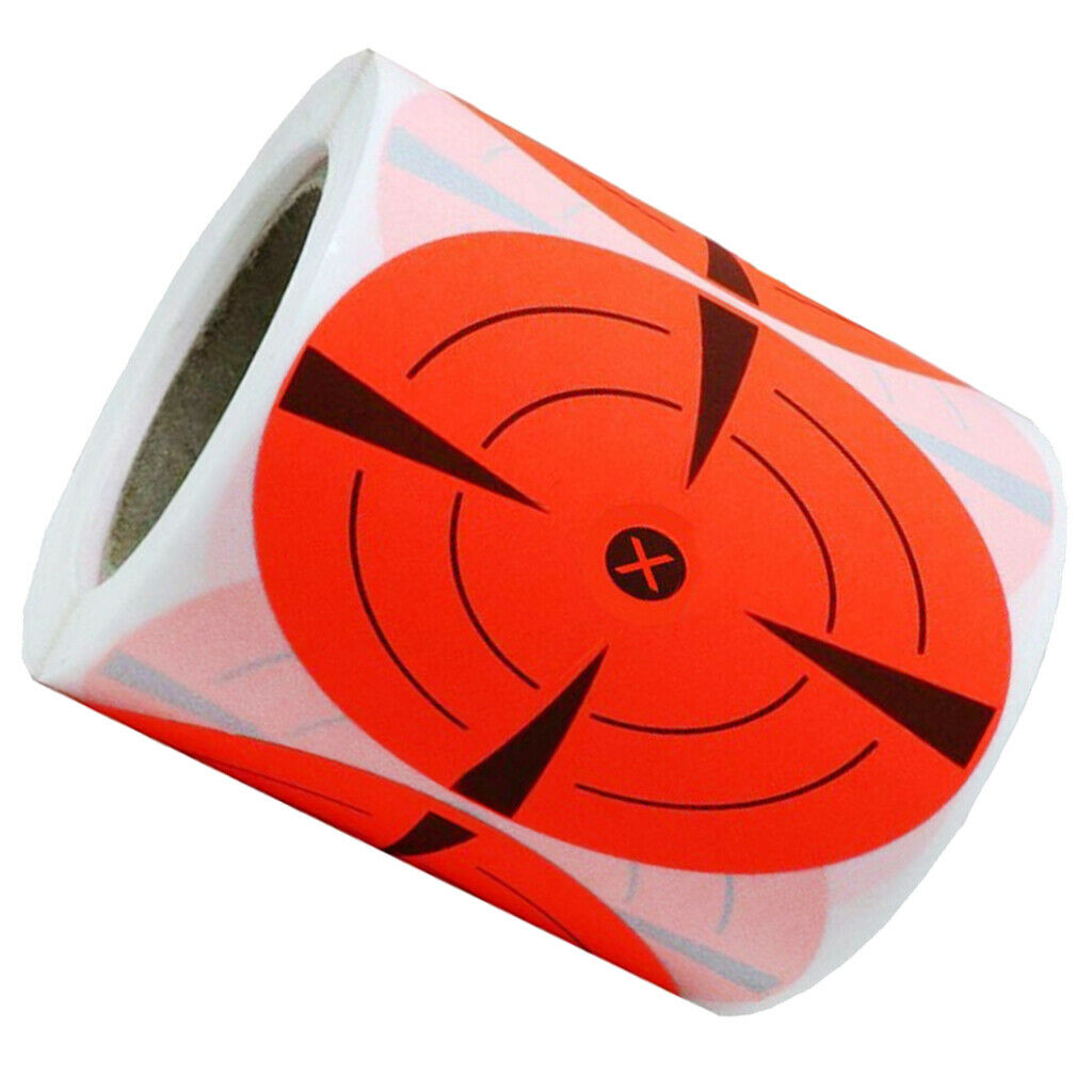 250x Shooting Targets Gun Range Pasters 3inch Circle Adhesive Stickers red
