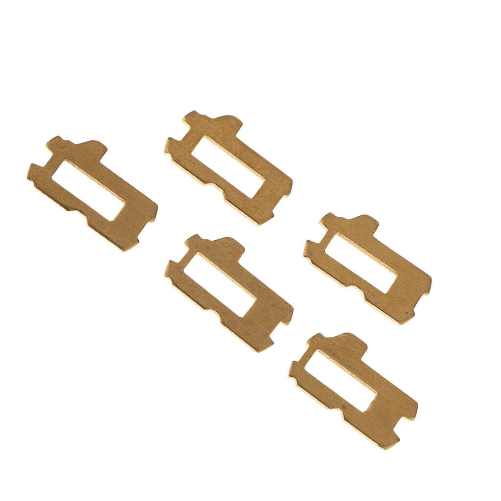 5 Pieces Car Lock Reed Key Cylinder Gasket Plate Kit w/ Spring for Mazda