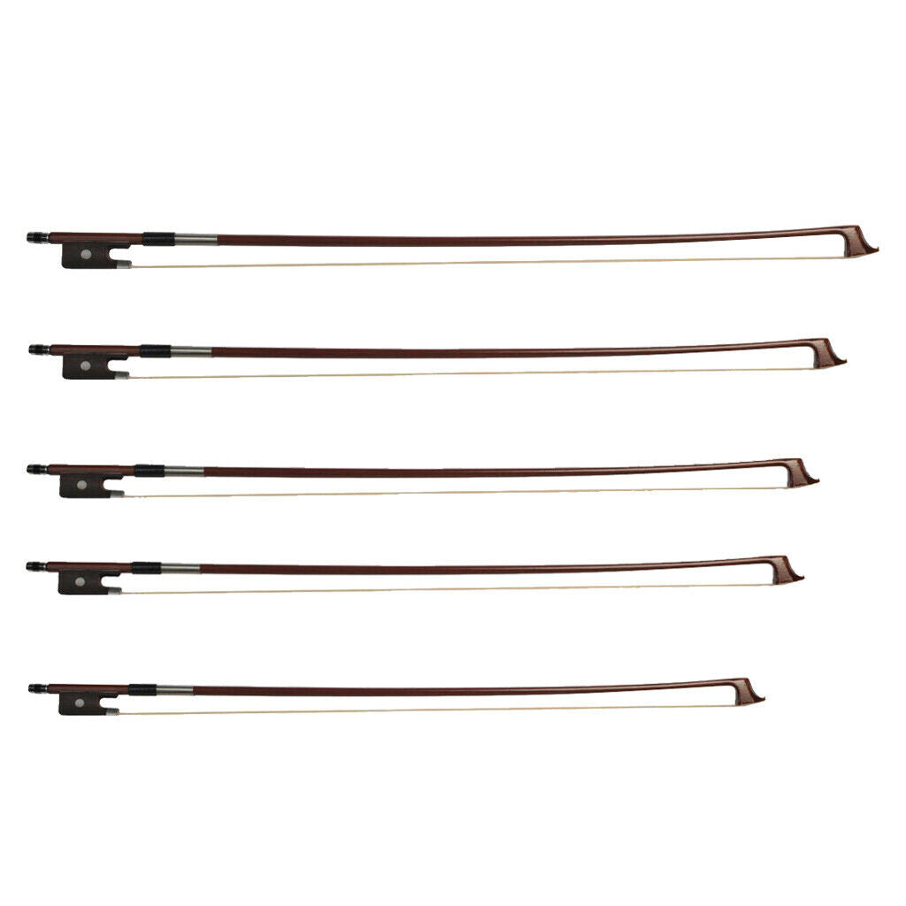 4/4 3/4 1/2 1/4 1/8 Brazil Wood Cello Bows Horsehair String for Beginners - as
