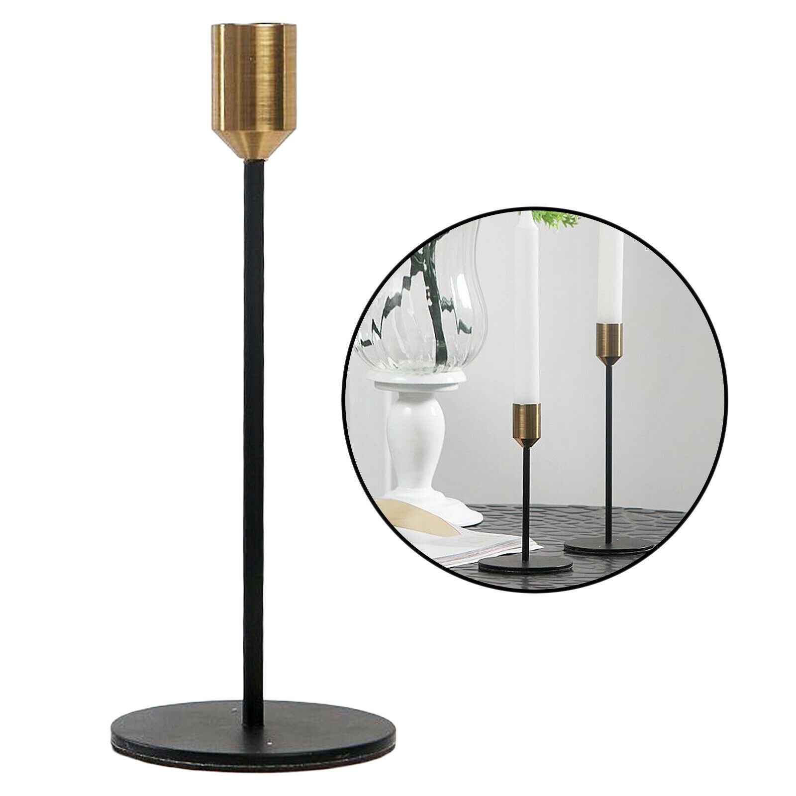 Taper Candle Holder Candlestick Table Centerpiece Birthday Ornaments L