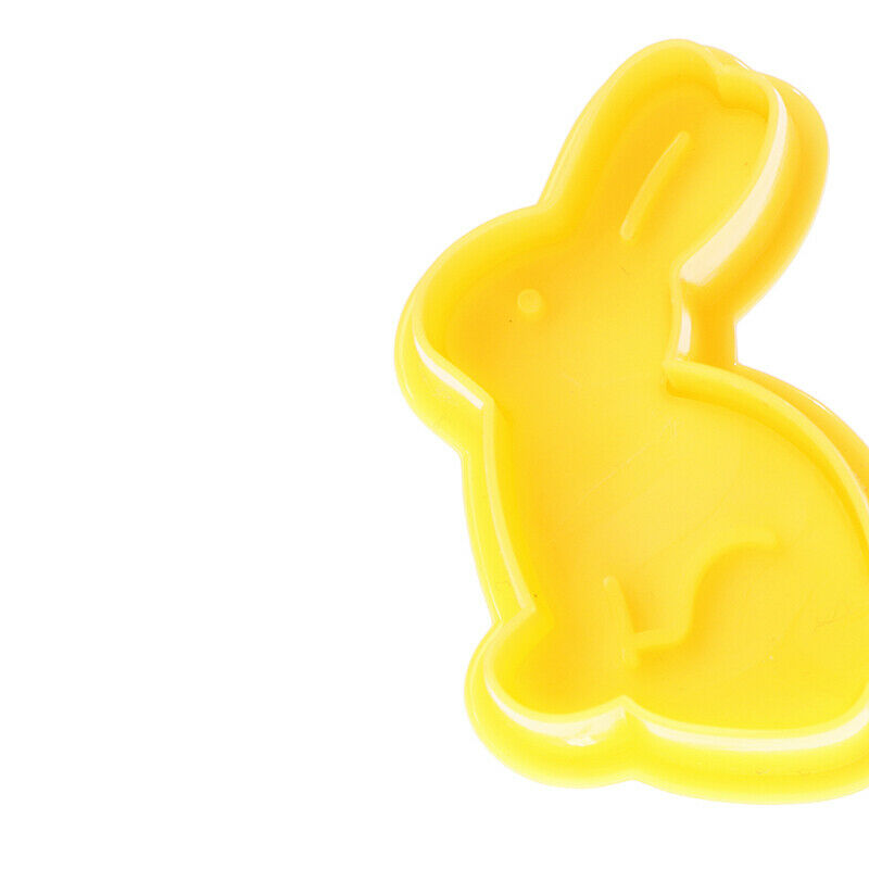 4pcs Butterfly Rabbit Easter Egg Shape Animal Plastic Cookie Cutter Biscu.l8