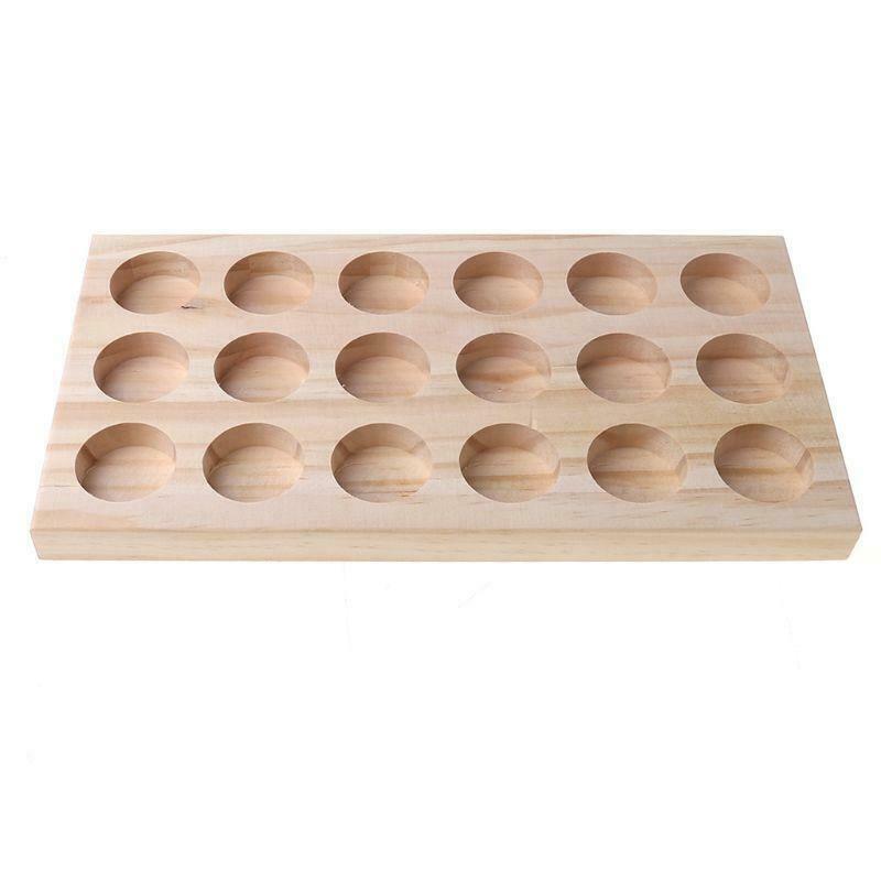 Hot selling Wooden Essential Oil Tray Handmade Natural Pine Wood Display Rack