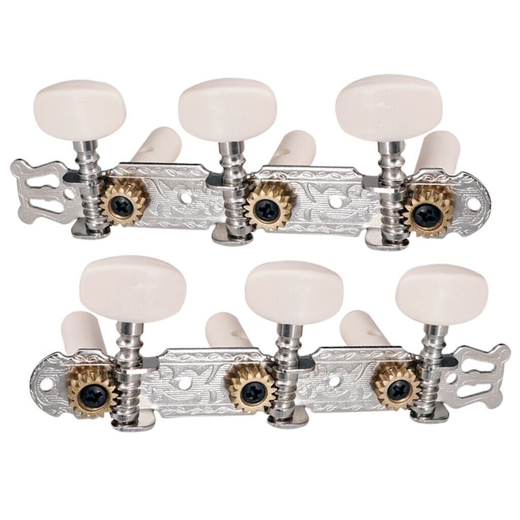 2 Pieces 3R3L Strings Pegs Tuning Head Guitar Machine Tuner for Electric Guitar