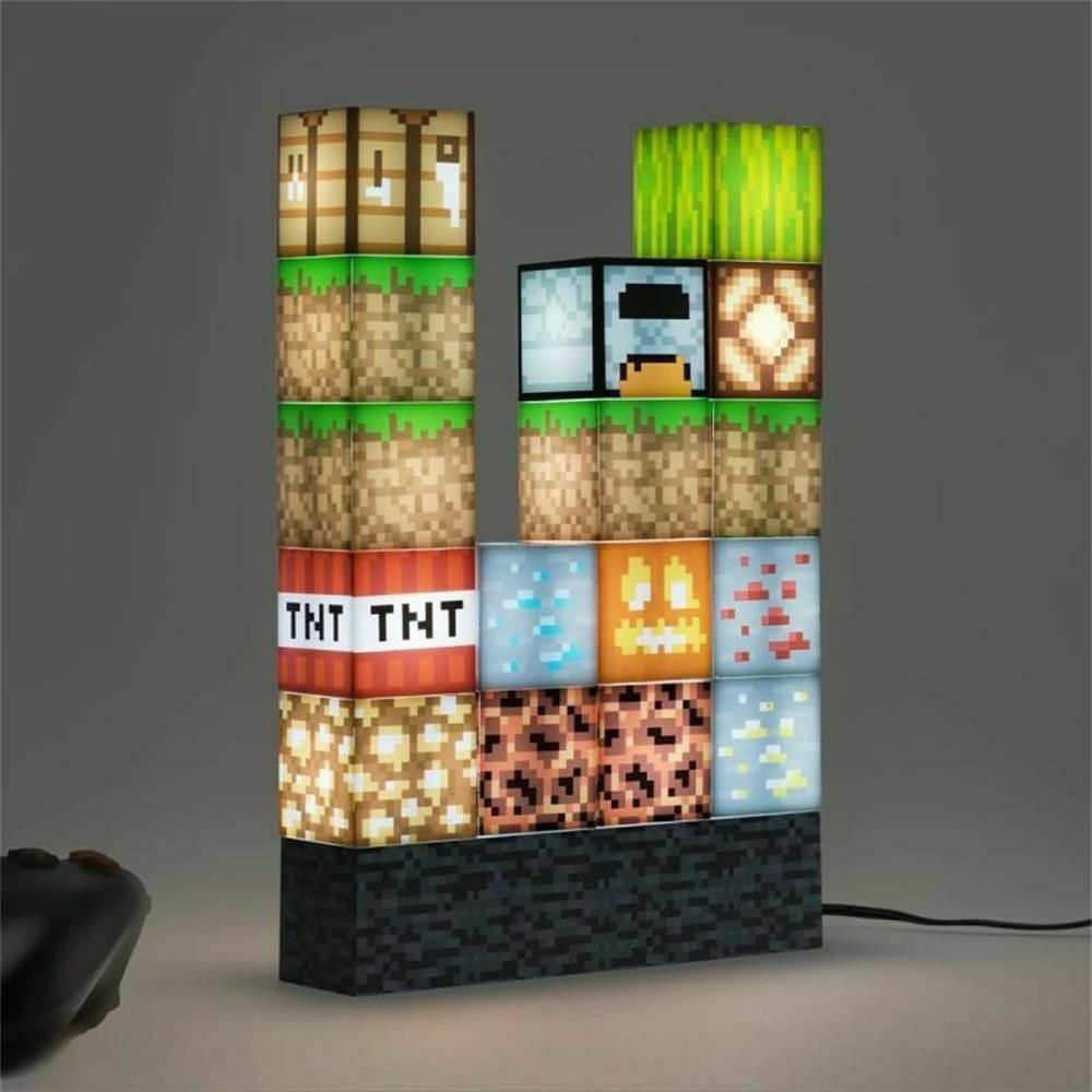 Craft DIY with USB Plug Novelty Lamp Building Block Tetris Stitching