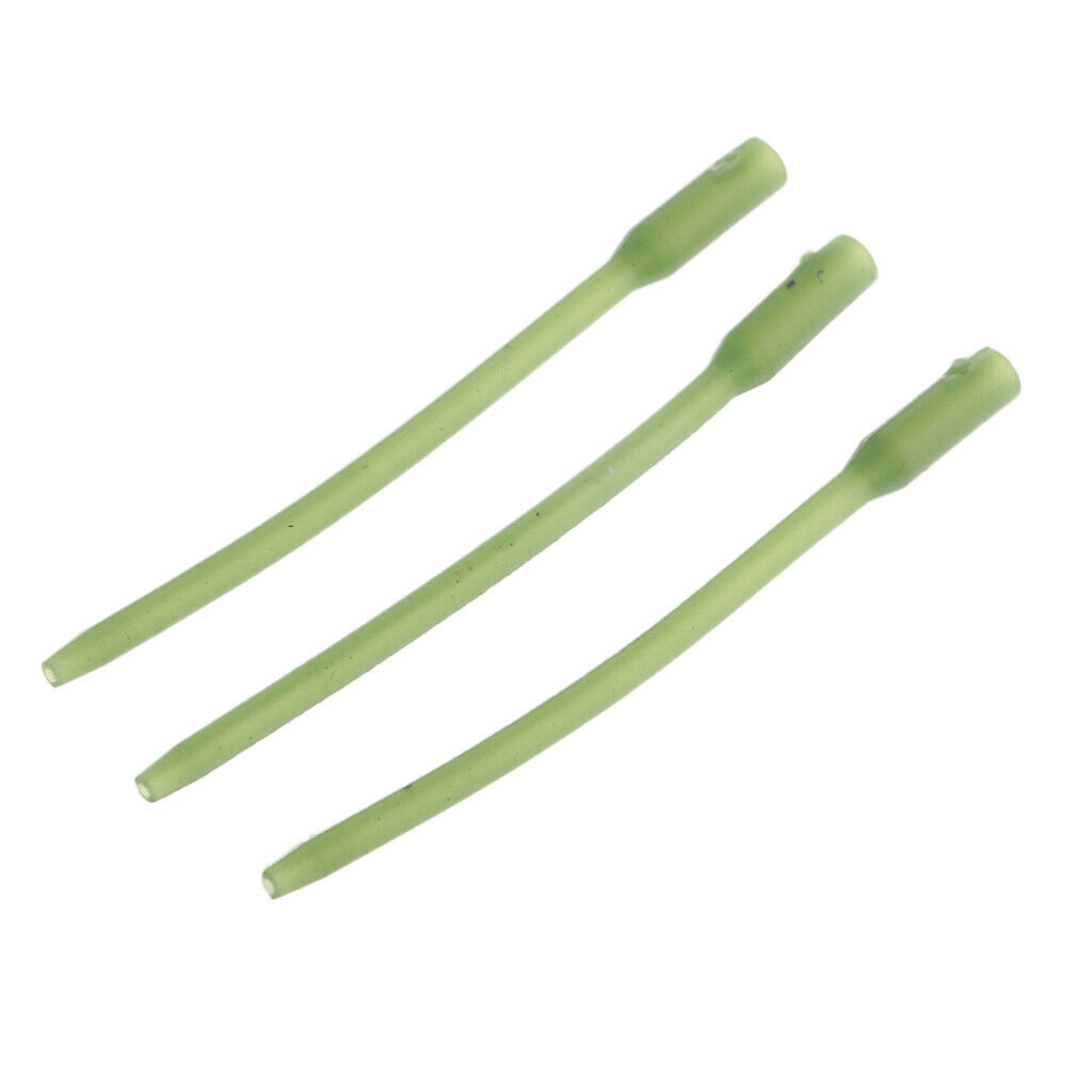 30pcs Carp Fishing Anti- Sleeves Rubber Rigs Accessories Green