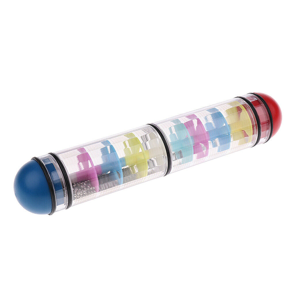 Plastic Rain Sound Colorful Sandstick Beads Developmental Toys for Children