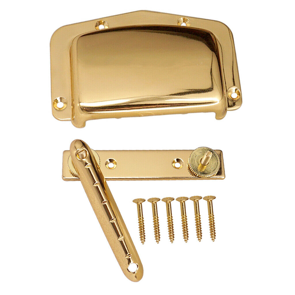 Adjustable Fixed Bridge Tailpiece And Cover For 6 Strings Electric Guitars