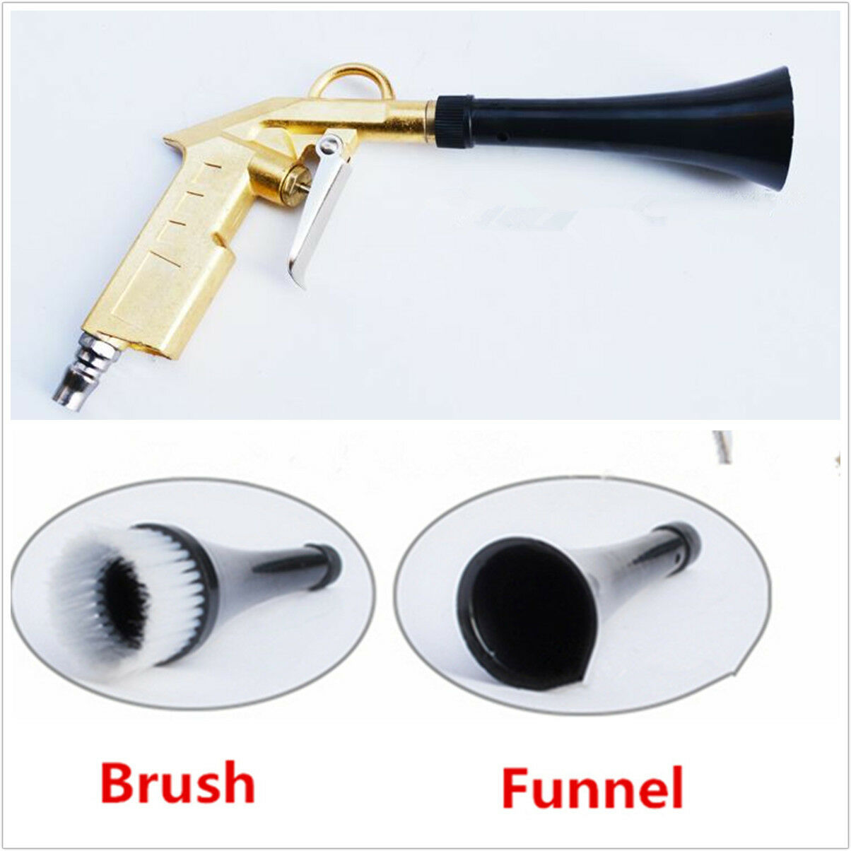Universal Air Pulse High Pressure Style Car Washer Clean Cleaning Tool Interior