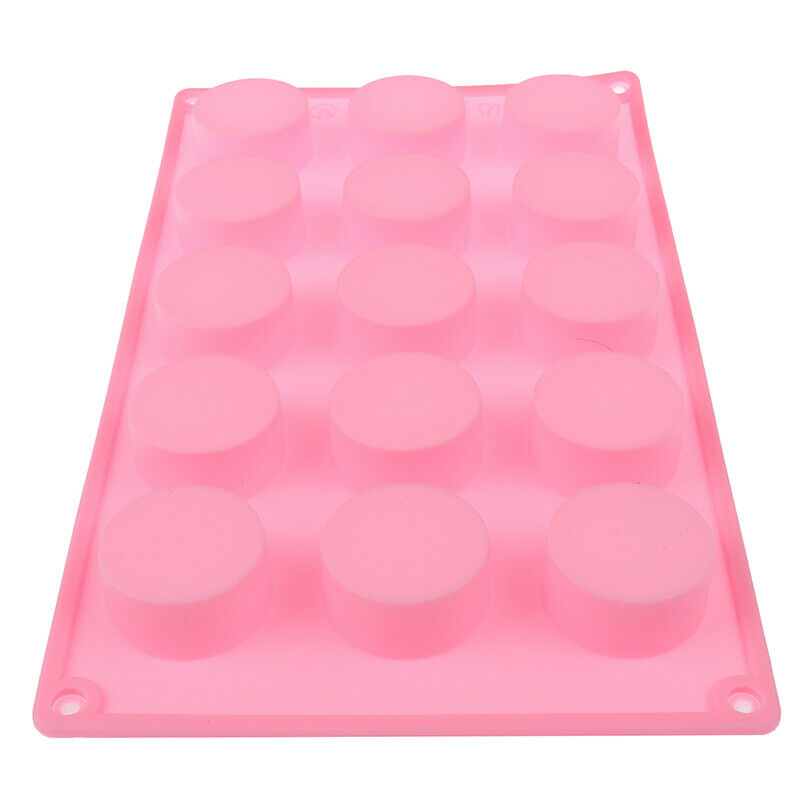 15-Oval Cake Mold Cookie Mould Flexible Silicone Soap Mold Chocolate Mo.l8