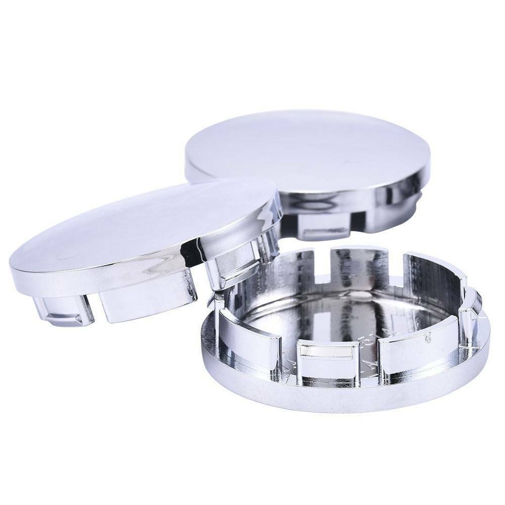 4Pcs Universal Chrome Car Center Caps Wheel Tyre Rim Hub Cap Cover 56mm For Car
