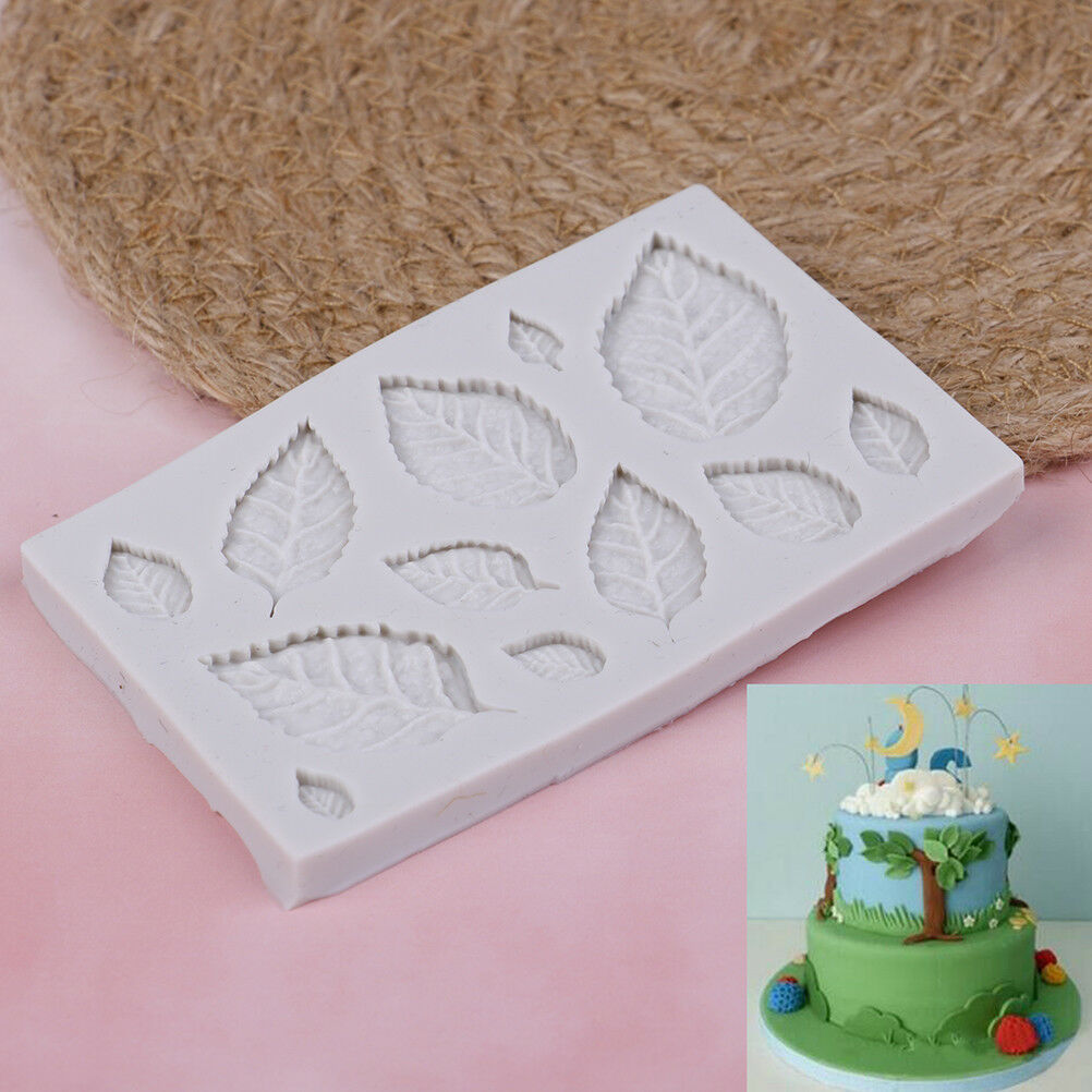 Rose leaves silicone soap mold kitchen accessories cake molds cookies cake tools