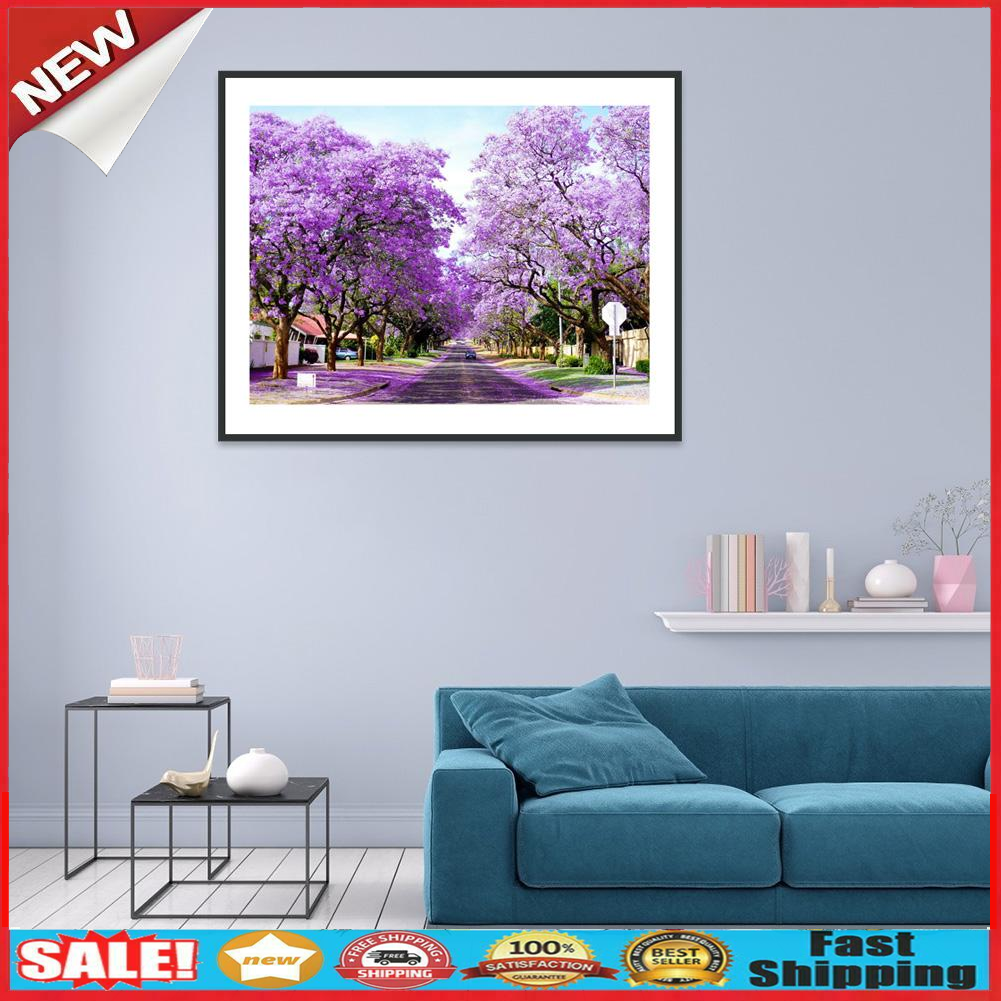 5D DIY Full Drill Diamond Painting Bauhinia Cross Stitch Mosaic Craft Kit @