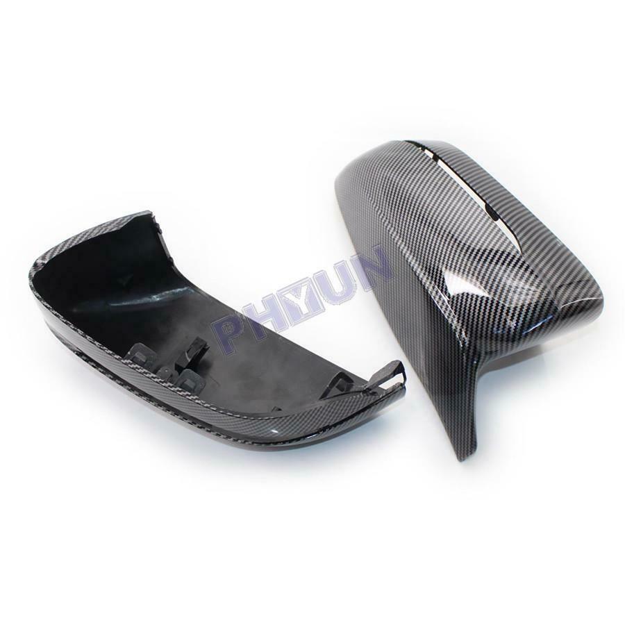 For BMW 3 5 7 Series G20/G28 G30/G38 G11/G12 Side Mirror Cover Carbon Fiber Look