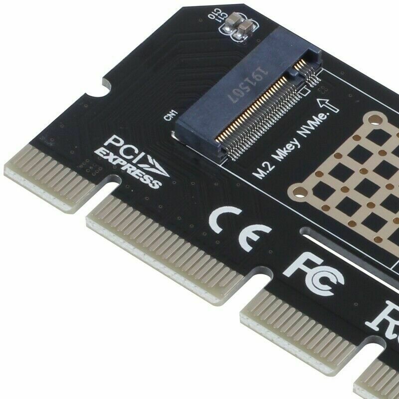 M.2 NVMe SSD NGFF to PCIE 3.0 X16 Adapter m Key Interface Card Suppor PCI E L