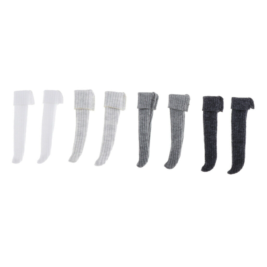 4 Pairs of BJD Stocking for 1/6 SD BB Licca/Momoko/Azone Outfits DIY Accs