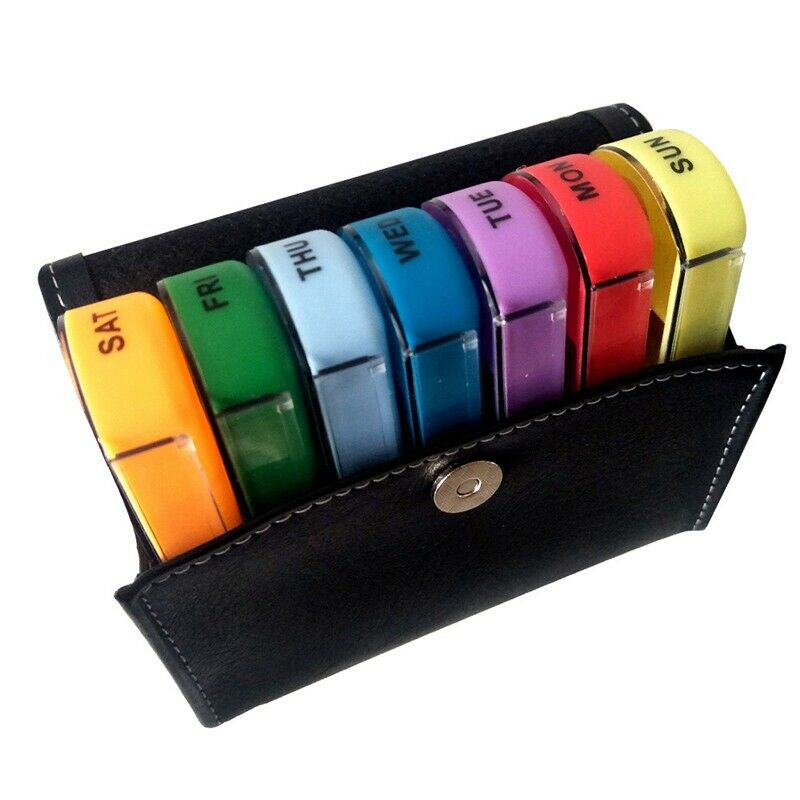 Travel Organizer Wallet Case Pill Box Dispenser Medicine Pill Box Pill