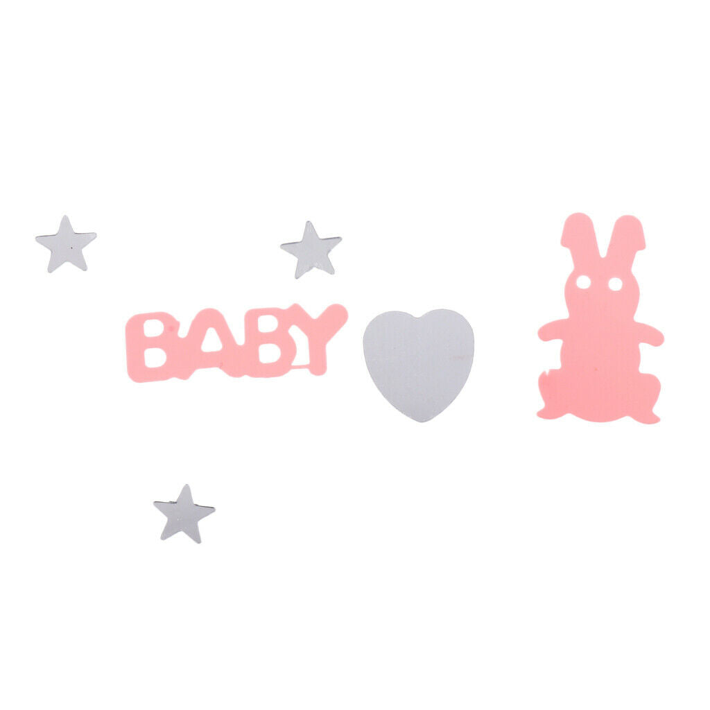 Baby Shower Table Confetti Sprinkle Easter Bunny Table Decor Pink + Green