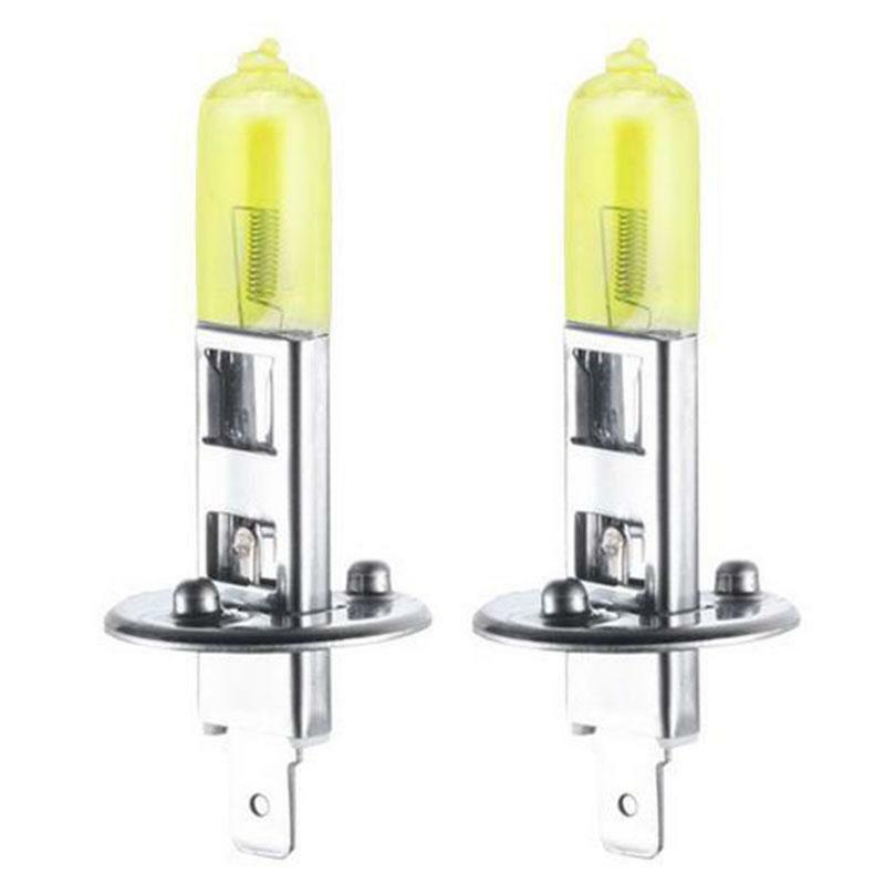 4X H1 Car 55W Yellow COB LED Fog Driving Light DRL Daytime Running Lamps