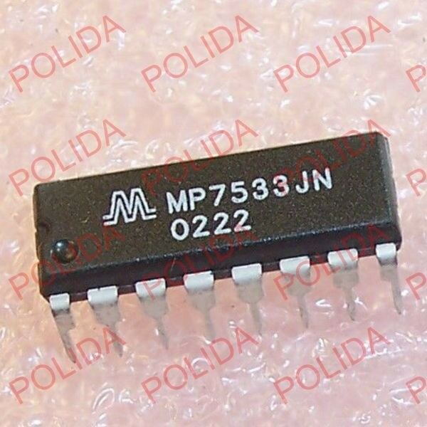 5PCS  MULTIPLYING DAC IC MicroPowe(MP)/EXAR DIP-16 MP7533JN MP7533