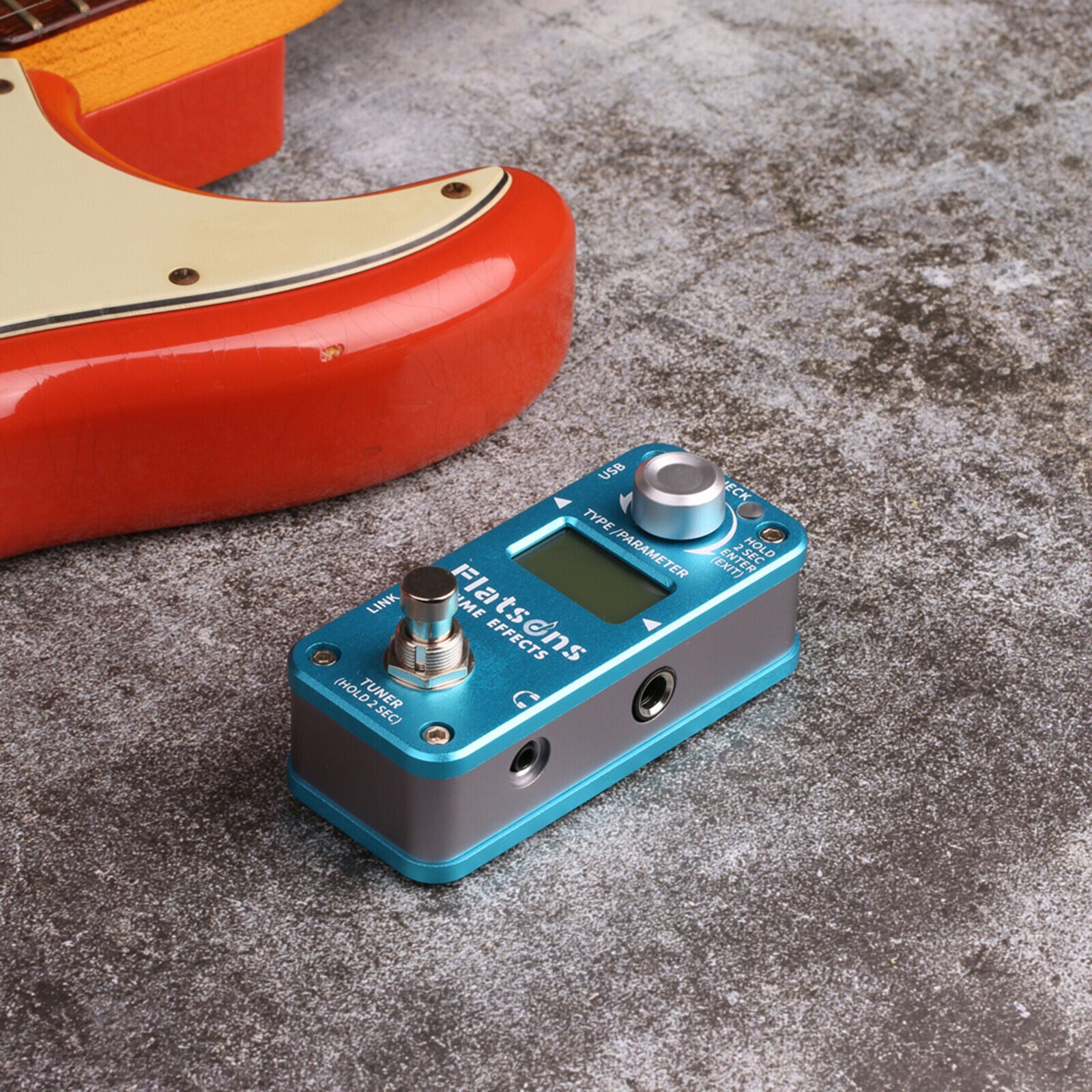 Guitar Effect Pedal LED Indicator Hardware Pass-Through with Tuning Function