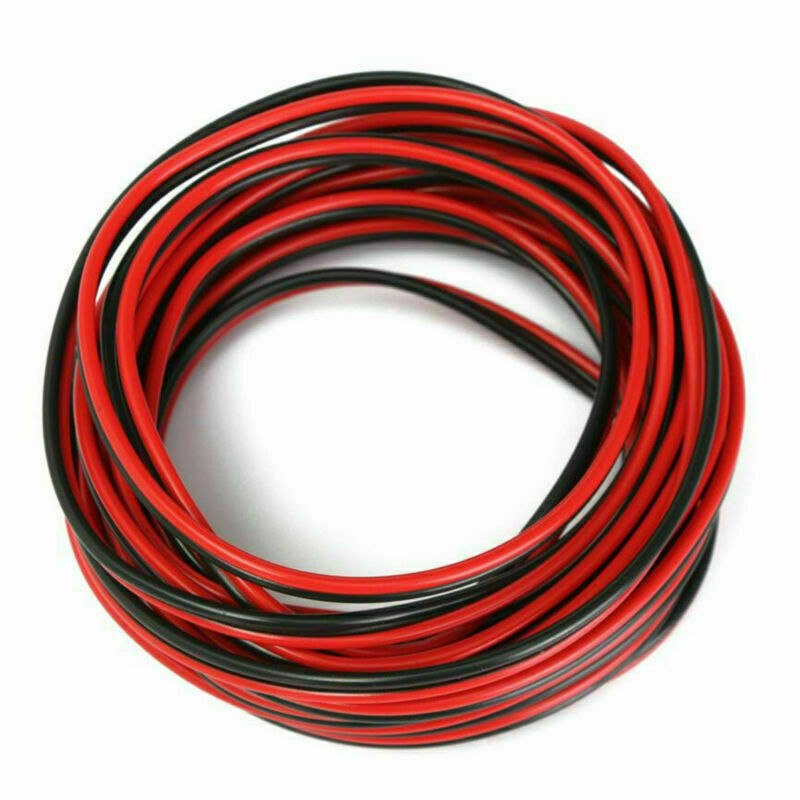 10M Speaker Cable Wire Car Home Stereo HiFi/Car Audio Meter 2 x 0.50mm Red Black