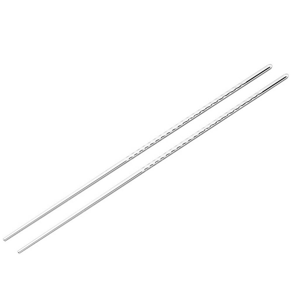 1Pair Stainless Steel Extra Long Hot Pot Cooking Frying Noodle Chopstick.l8