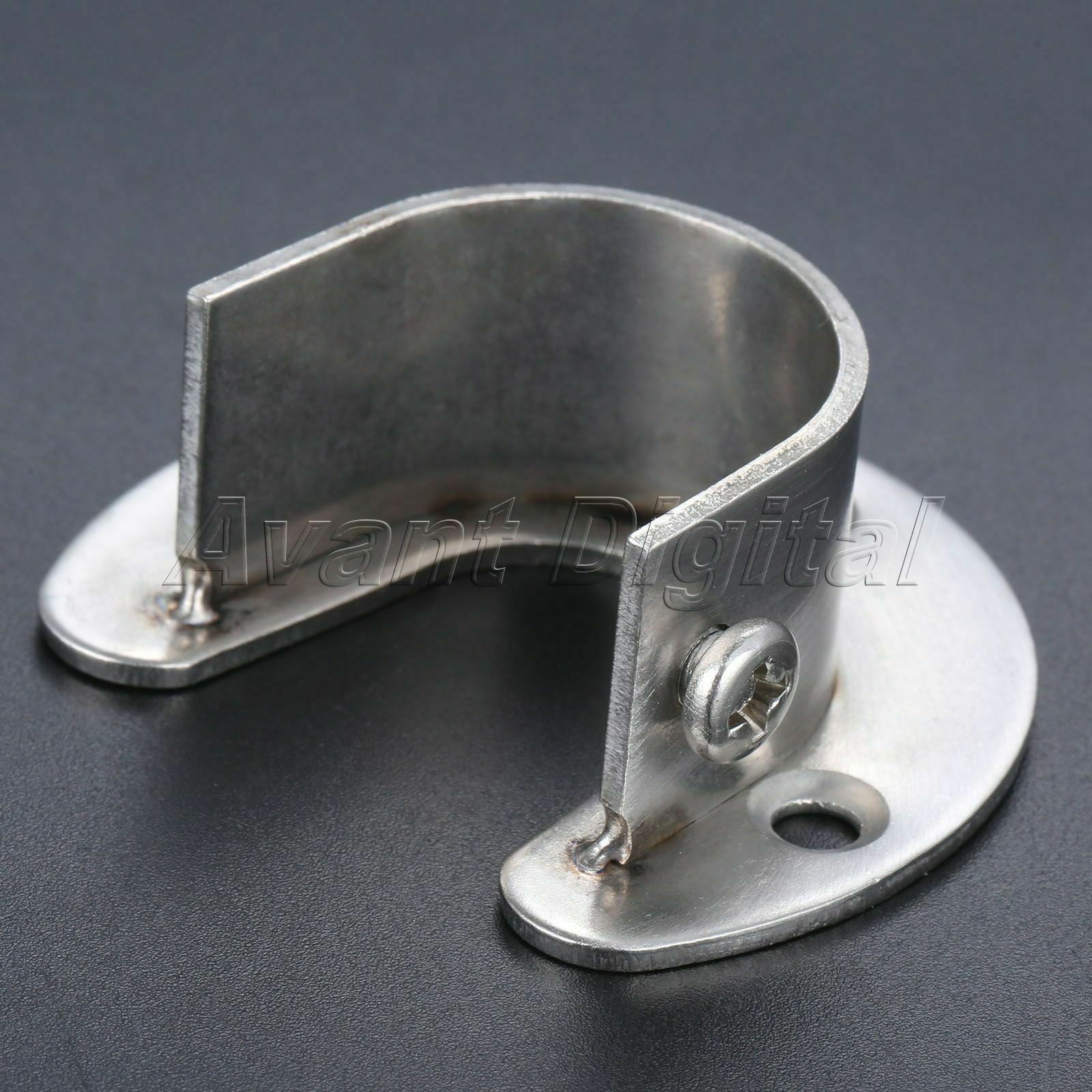 U-Shape Closet Clothes Pole Rod Flange Durable Support Holder Socket Bracket Set
