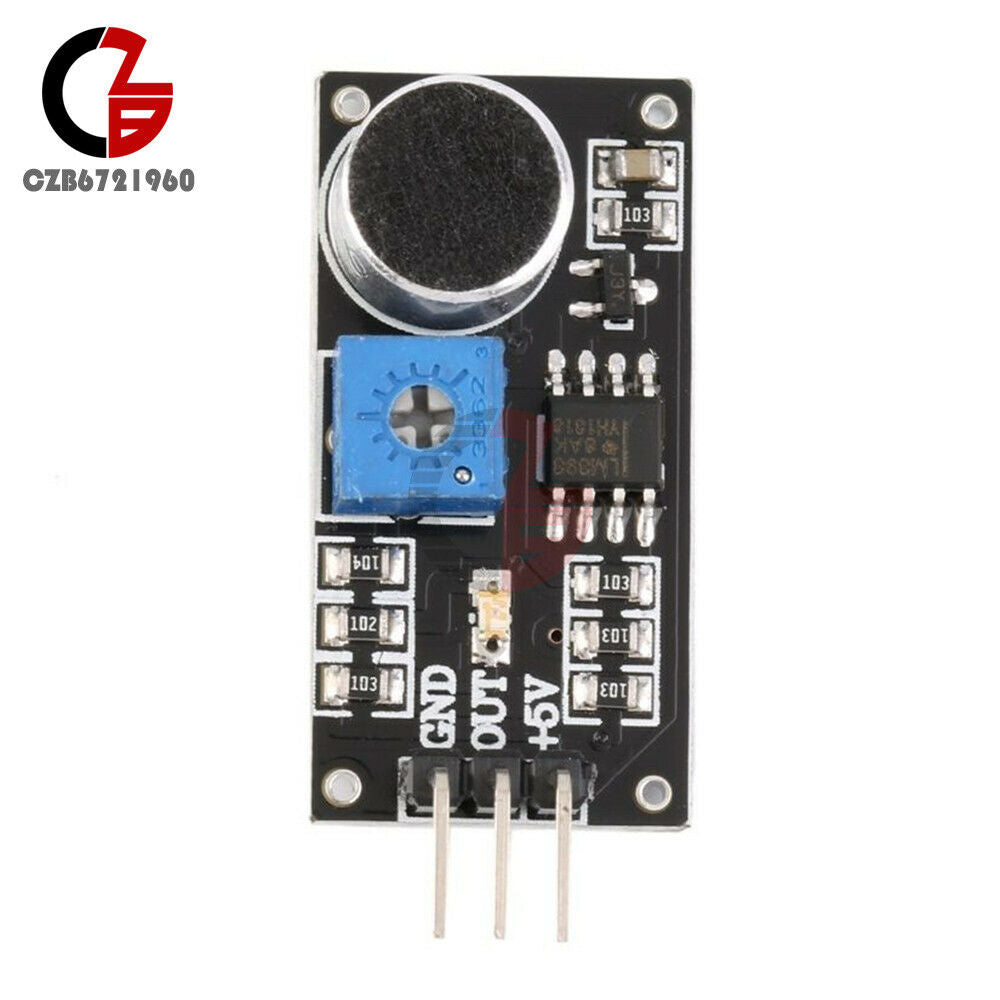 2PCS LM393 Microphone 0.5M Induction Distance Sound Sensor Dectection Module