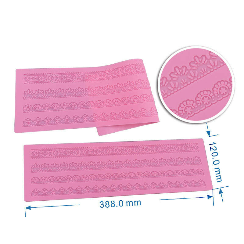 Lace Mold Cake Border Decoration Fondant Wedding Lace Mat Cake Decorating To XC