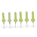 3 Pieces 3.5cm Artificial Bionics Metal Sequins Fishing Lure Bait Hook 5g