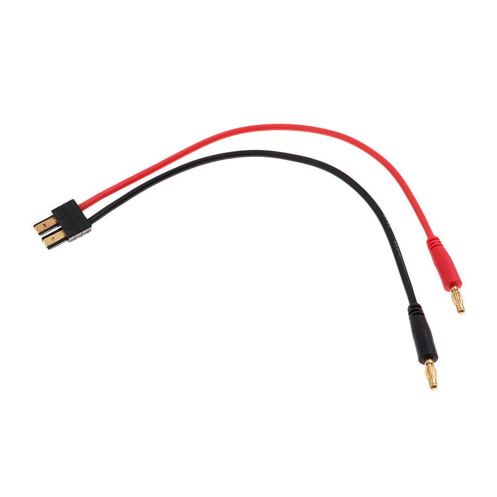 Male to 4.0mm Bullet Banana Male Battery Charging Cable Wire 14AWG 250mm