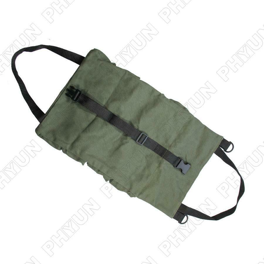 Green Car Tool Storage Bag Portable Roll Pouch Hanging Tool Zipper Carrier Bag