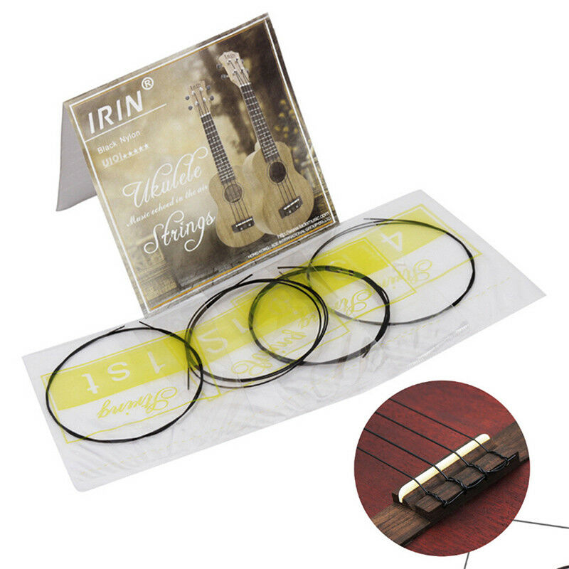 4pcs U101 ukulele strings nylon ukulele replacement strings nylon black stri XC