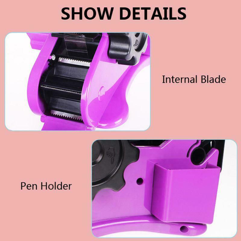 Semi-Auto Tape Dispenser With 35mm Fixed Length Tape Cutter Desktop Office Home