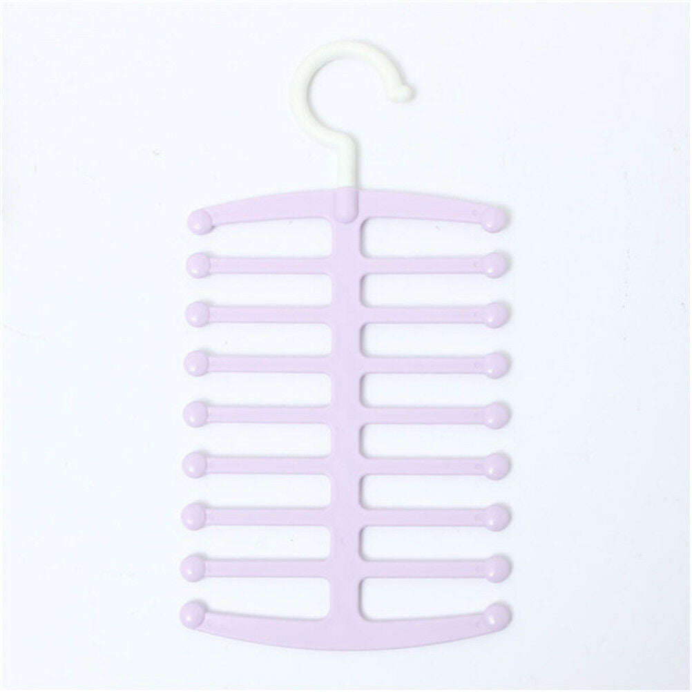 Fishbone Necktie Tie Belt Hanger Rack Shawl Scarf Clip Home Organizer Hol.l8