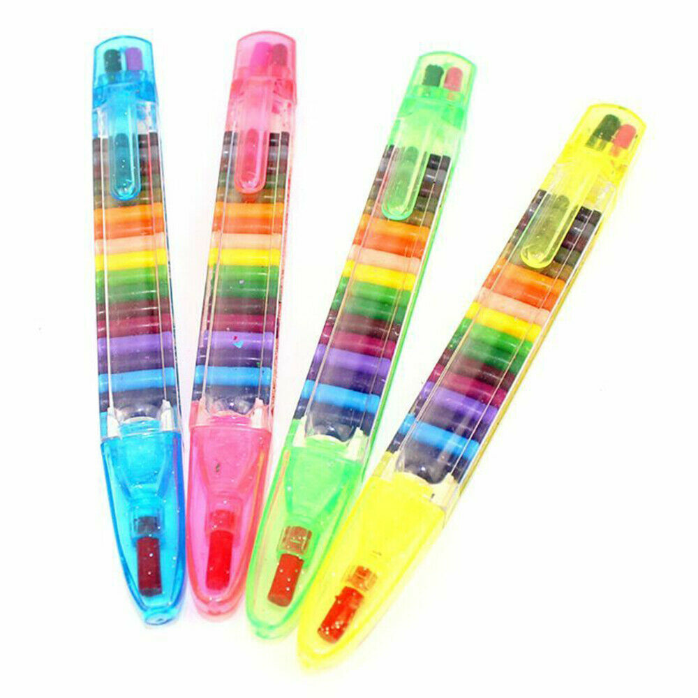20 Colors 2PC Funny Children Painting Toys Baby Wax Crayon Creative Educational